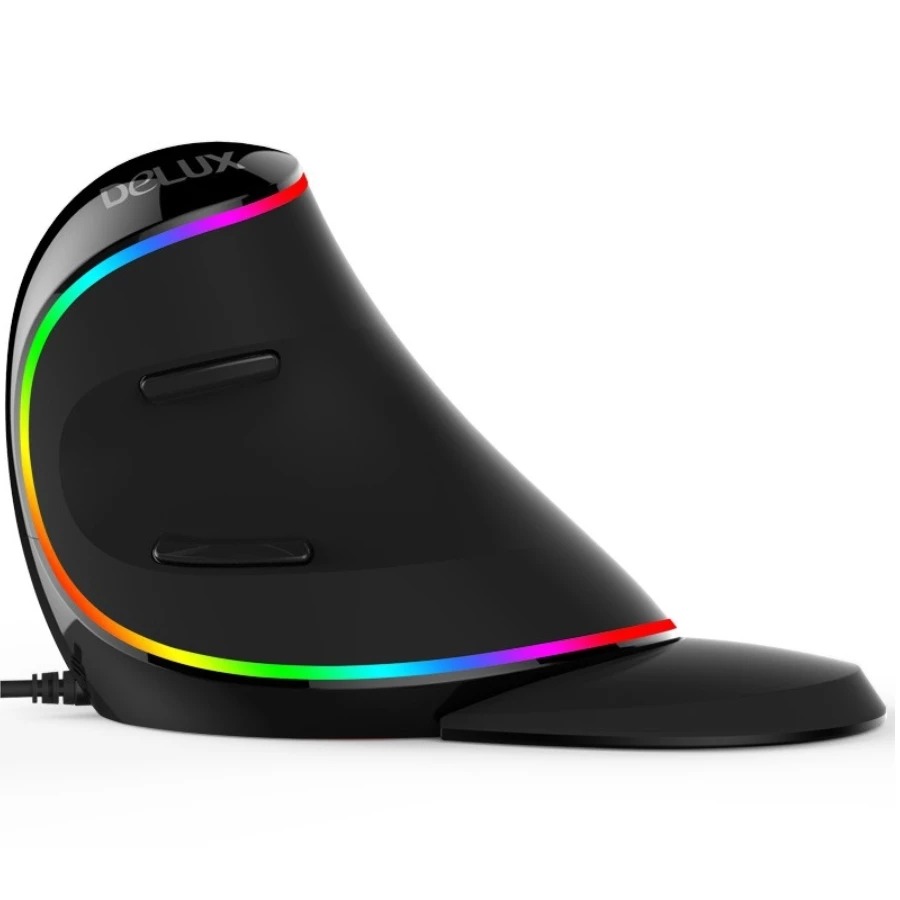 Delux เมาส์แนวตั้ง M618 PLUS Phantom RGB thumbnail 5