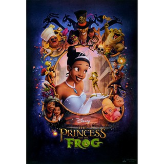 โปสเตอร์ หนัง การ์ตูน มหัศจรรย์มนต์รักเจ้าชายกบ The Princess and the Frog 2009 POSTER 24”x35” Inch Music  Fantasy Disney