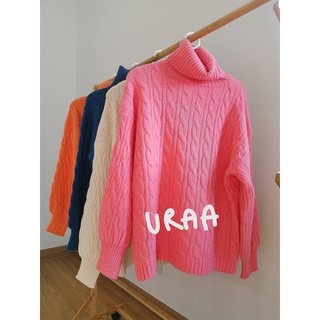 4 สี (พร้อมส่ง) เสื้อไหมพรมแขนยาว เสื้อไหมพรมคอเต่า กันหนาว รุ่น Sweater Winter - Colorful Jeed