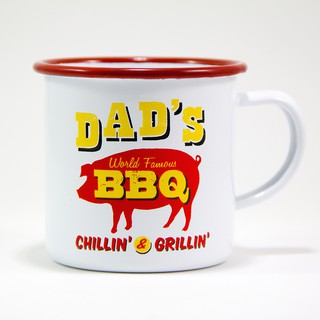 DADS BBQ Enamel Mug - ถ้วยน้ำอีนาเมลขนาด 7 ซม.