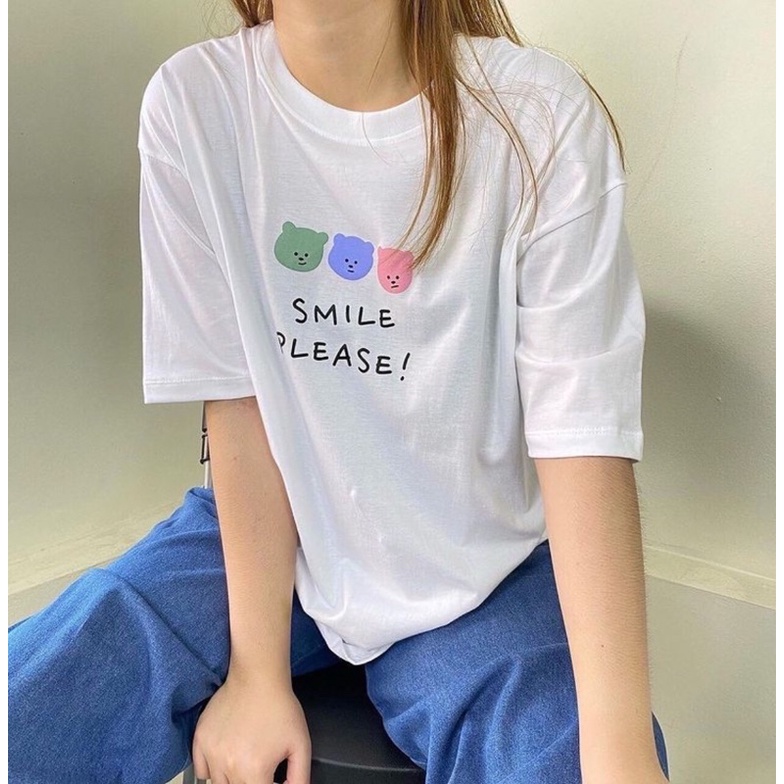 เสื้อโอเวอร์ไซต์งานป้าย feel good,anywere พร้อมส่ง