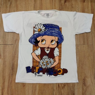 BETTY BOOP 🌼 VINTAGE STYLE เสื้อลายการ์ตูน เบตตี้ดอกไม้