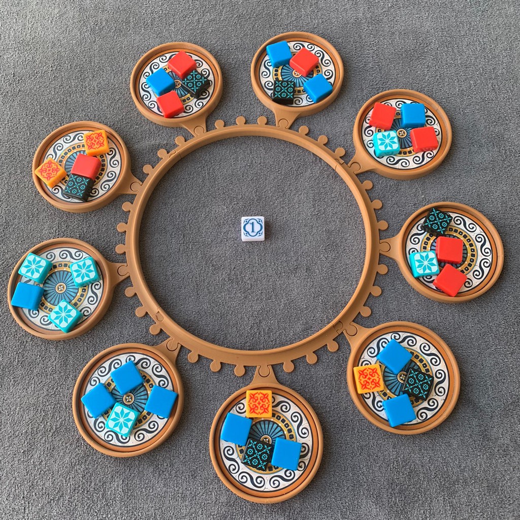 [Plastic] Azul Board Game [TH/EN]: Factory Ring (Core Box / Master Chocolatier) - ที่วางกระเบื้องสำหรับเกมเอซูล