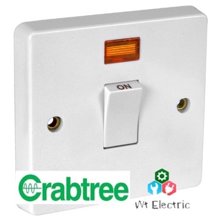 สวิทซ์แอร์ เบรกเกอร์แอร์ 20A ขาว CRABTREE Control Switch wit…
