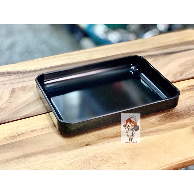 กะบะชาบู กะบะสุกี้ ถาดชาบู ถาดสุกี้ สีดำ ยีห้อ SB เมลามีนแท้ ขนาด 6”x8”