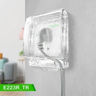 Schneider Electric ฝาครอบกันน้ำ เหมาะสำหรับใช้ภายนอกอาคาร กันน้ำ IP55, Weatherproof สีใส รุ่น AvatarOn E รหัส E223R_TR