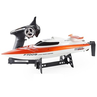 เรือบังคับ เรือบังคับไฟฟ้า เลี้ยวด้วยเซอร์โว-หางเสือ Feilun FT009 2.4G 4CH WaterCooling High Speed Racing RC Boat