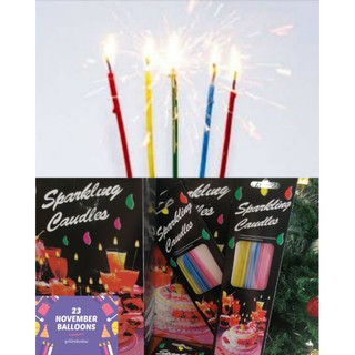 🕯️ เทียนยาว เทียนสปาร์ค Sparkling candles (มีประกายไฟ)⁣