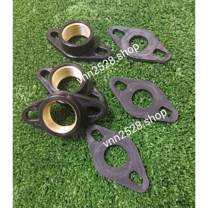 หน้าแปลนปั๊มน้ำ​ "เกลียวทองเหลือง" แท้​ ขนาด​ 1 นิ้ว พร้อมประเก็นยาง