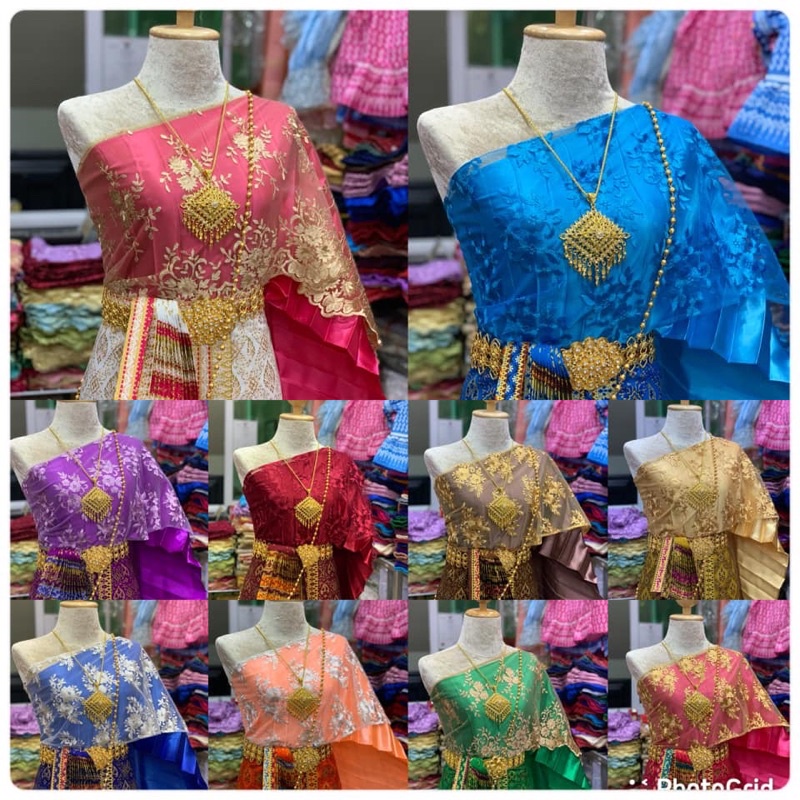 เซตสไบ ผ้าถุงลายเข้าใหม่ สีสนแจ่มๆเข้าเพิ่มแล้วจ้าา