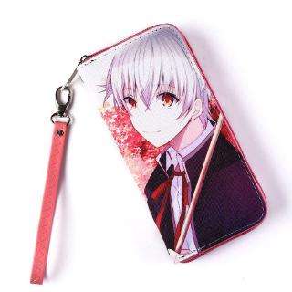 Anime K isana yashiro กระเป๋าสตางค์ใบยาวมีซิป