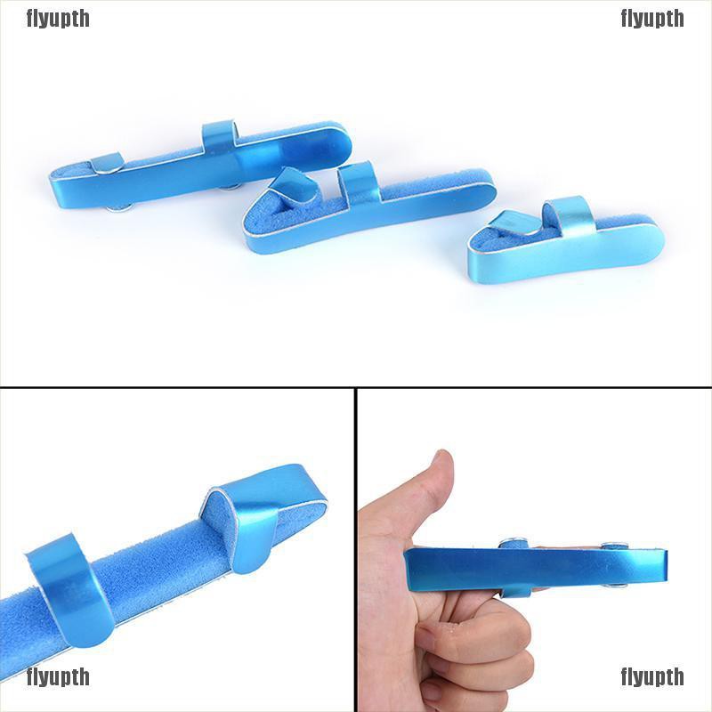 H MY 3 Sizes Metal Finger Injury Protector Support Brace Splint Joint ...