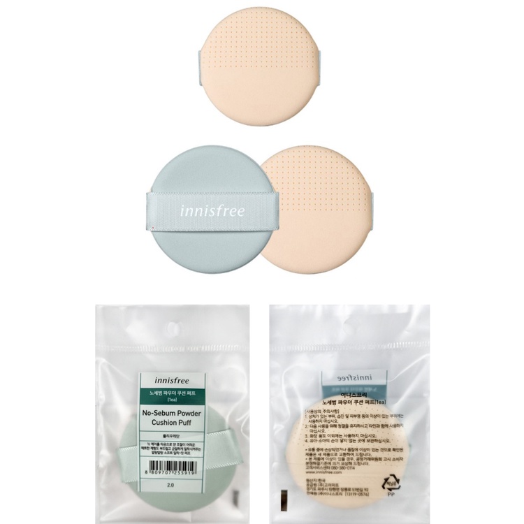 คุชชั่นติดทนนาน 48ชม. Innisfree No-Sebum Powder Cushion Puff 1p  พัฟคุชชั่นอินนิสฟรี | Shopee Thailand