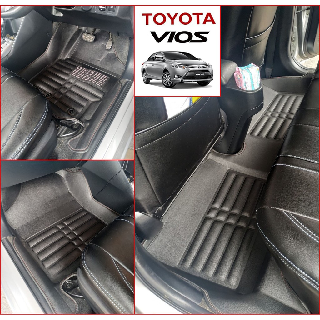 พรมรถยนต์ 6D โตโยต้า วีออส (ปี 2010 - ปัจจุบัน), Toyota Vios (2010 - Now)