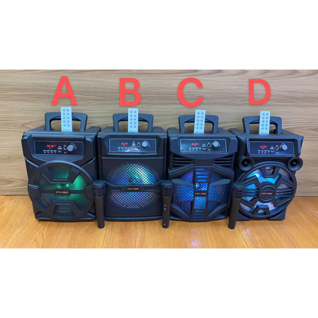ที่หนึ่งแห่งพลังเสียง ลำโพงบลูทูธไร้สาย KTS-1090 ลำโพงพกพาคาราโอเกะ มีหูหิ้วพกพาสะดวก ให้คุณเพลิดเพลินไปกับเสียงเพลง