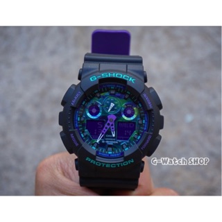 Joker Lifestlye GA-100BL-1, GA-100BL-1A, GA-100BL รุ่นใหม่ล่าสุด สายทูโทนดำม่วง