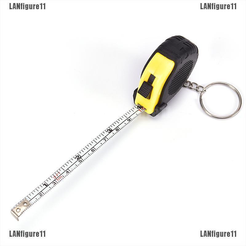 Retractable Ruler Tape Measure Key Chain Mini Pocket Size Metric 1mLANF ...