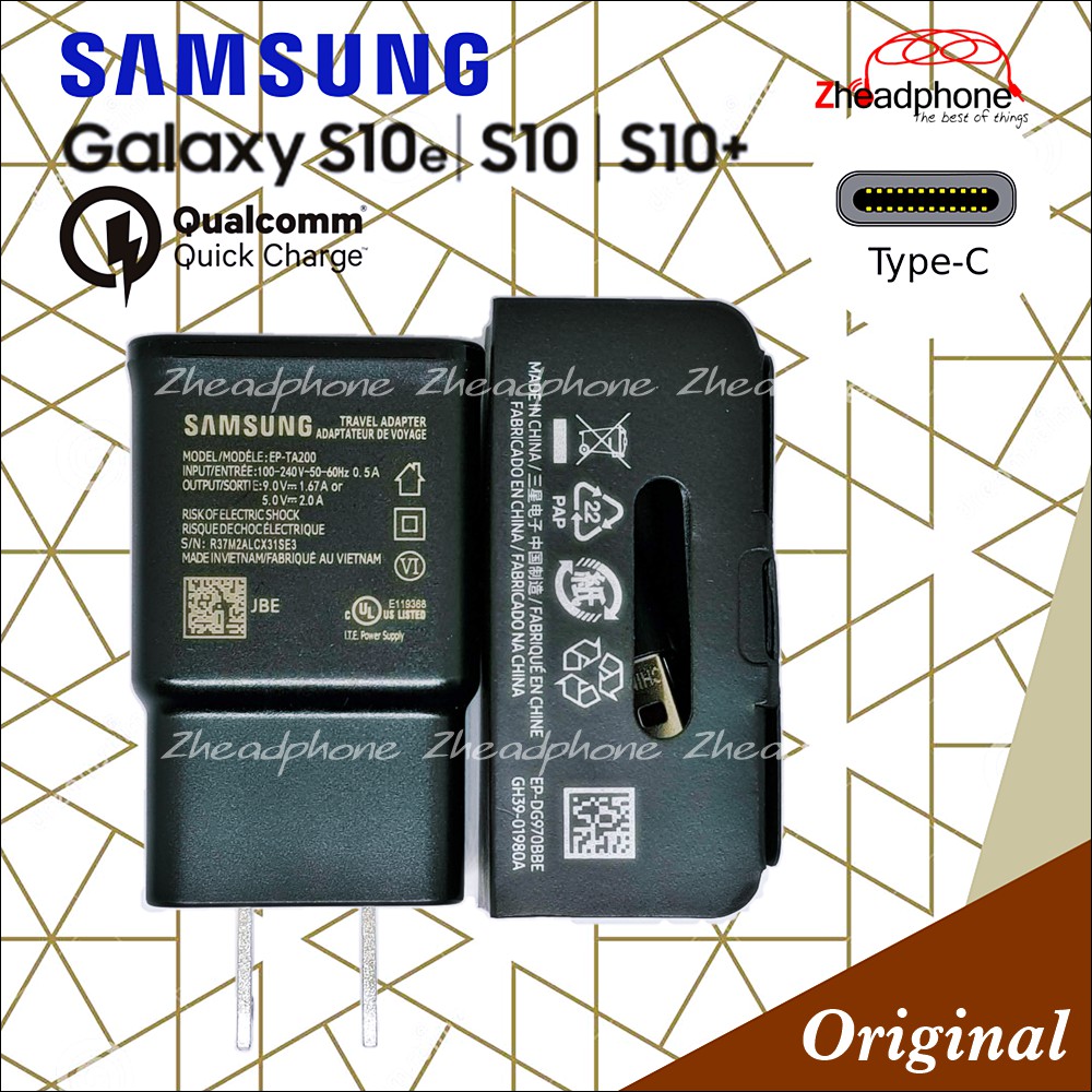 Pak ⚡ของแท้⚡(15W)(2A)Samsung Type-C ชุดชาร์จ❤ หัวชาร์จ+สาย​ชาร์จ​ Fast Charger S10/S9/S8/Note9/Note8