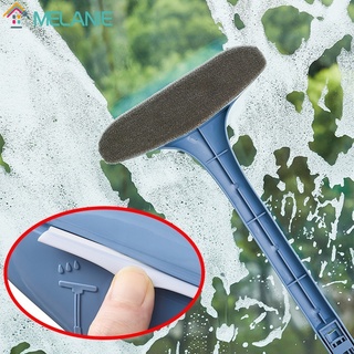 2 in 1 Glass Cleaning Dust Removal Long Handle Brushes Window With Screen Scraper / Household Cleaner Clean Tools Accessories