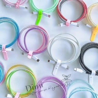 พร้อมส่ง สายเกรียว ที่ถนอมสายชาร์จหรือหูฟัง ใช้งานง่าย สายชาร์จกับมาหน้าใช้อีกครั้ง