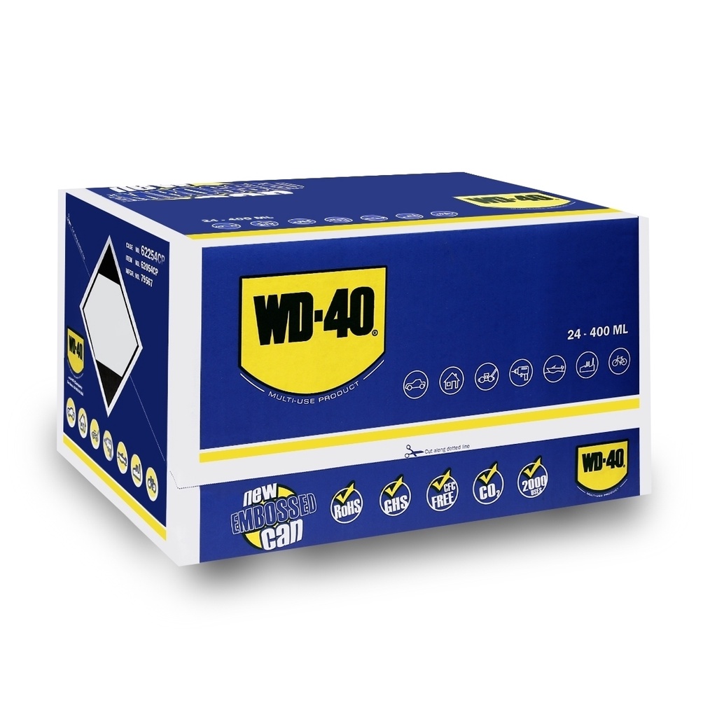 WD-40 น้ำมันอเนกประสงค์ 400ML. สเปรย์หล่อลื่น ดับบิวดี 40 WD40 น้ำมันหล่อลื่น ครอบจักรวาล ขจัดสนิม รูปที่ 6
