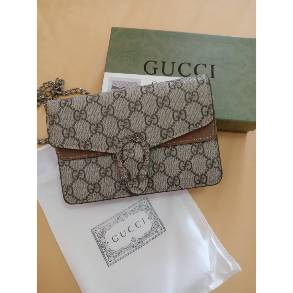 กุชชี่ ไดโอ Gucci mini dionysus กุชชี่ไดโอมินิ 7นิ้ว กระเป๋าสะพายข้างใบเล็ก