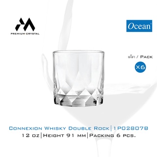 Ocean แก้ววิสกี้ Connexion Double Rock ขนาด350ml. แพ็ค 6 ใบ