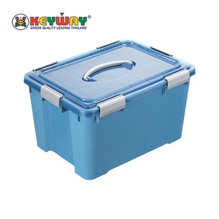 กล่องหูล็อคมีหูหิ้ว (35L) Storage Box with Lid and handle : HK-8351 / HK-8352