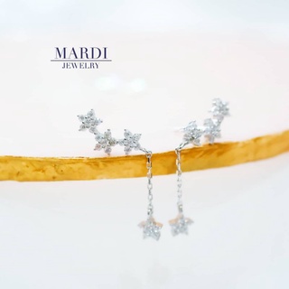 Mardi Jewelry ต่างหูเงินแท้ 925 Clara Long Earrings