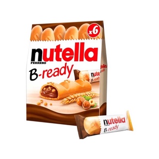 🔥พร้อมส่ง🔥Nutella B-ready ขนมปังเวเฟอร์กรอบสอดไส้ช็อกโกแลตเฮลเซนัท 6 ชิ้น/ กล่อง✅