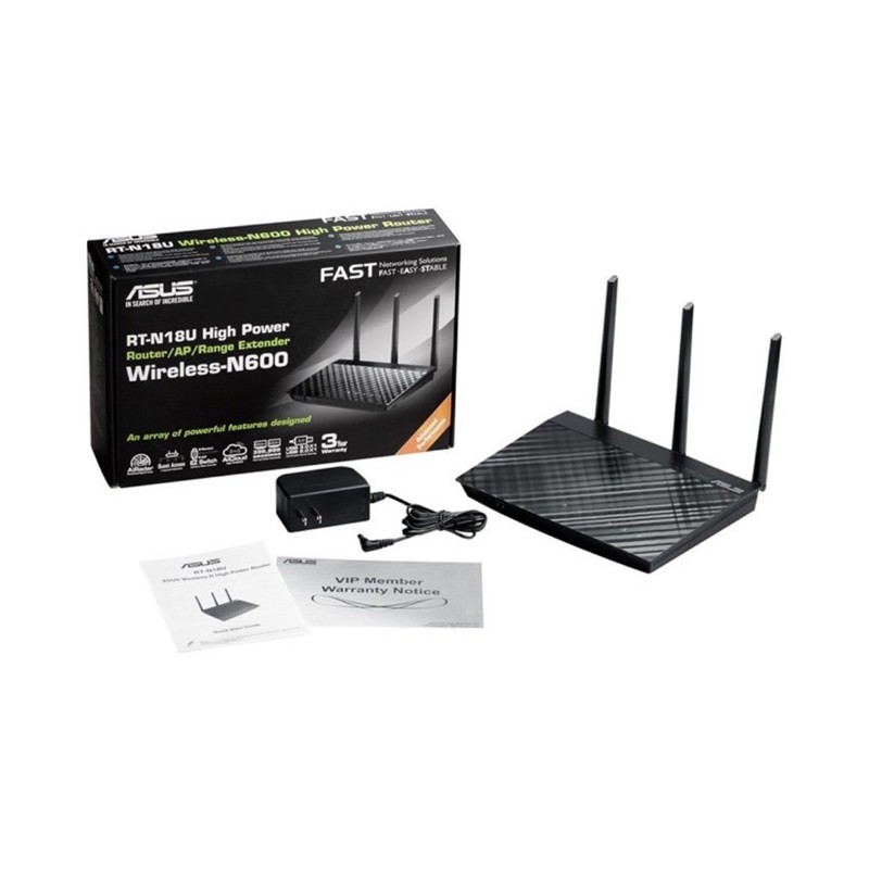 ขาย Router Asus (RT-N18U)2.4GHz 600 Mbps มือ2 สภาพดีมาก