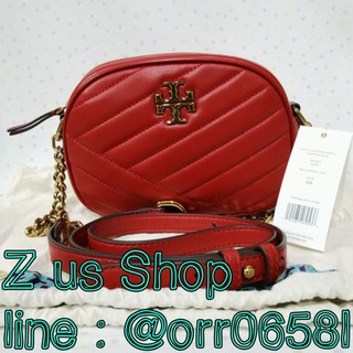 TORY BURCH KIRA CHEVRON SMALL CAMERA BAG.