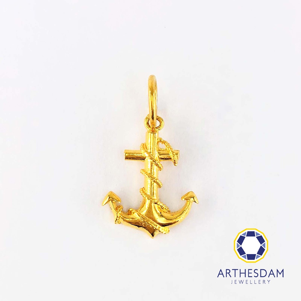 Arthesdam Jewellery 916 Gold Bravo Anchor Pendant [จี้]