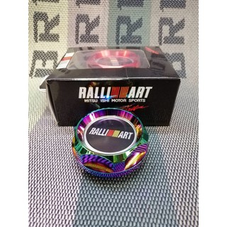 ฝาน้ำมันเครื่อง RALLIART แบบเขี้ยว สีรุ้ง