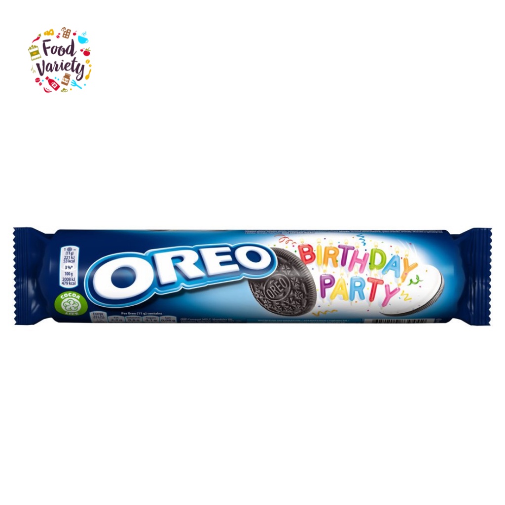 [Best Before 30 Jul 2026] Oreo Birthday Party Sandwhich Biscuit 154g