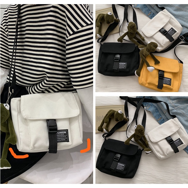 (w44)กระเป๋าสะพายข้าง แต่งตัวล็อคกระเป๋า สไตส์เกาหลี vgetbag
