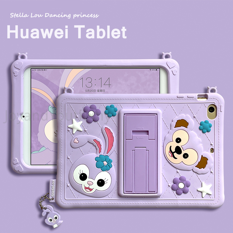 เคสแท็บเล็ต Huawei MatePad Pro 10.8 / T10 T10S / 10.4 11 inch 2021 MediaPad T5 10.1 M5 Lite 10.1 m6 8.4 Cartoon Case Silicon Soft Tablet StellaLou Casing for kids safe