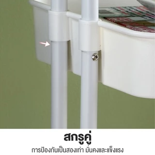 BV ชั้นวางของ พร้อมล้อเลื่อน+ที่จับ 3/4/5 ชั้นวางของมีล้อ พร้อมล้อเลื่อน+ที่จับ ใช้ในสถานการณ์ต่างๆ เคลื่อนย้ายสะดวก