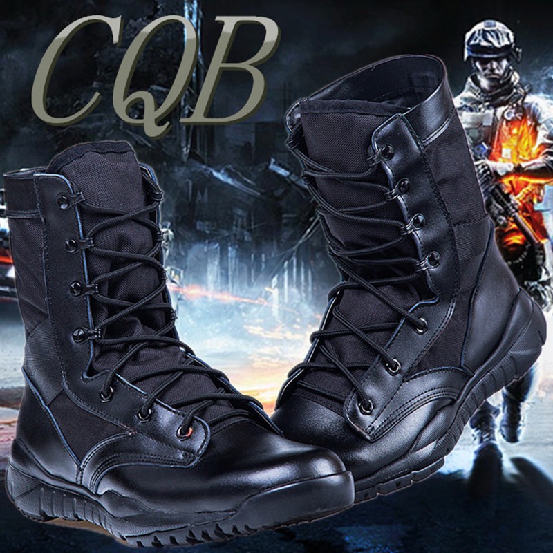 ̅♟✹High Top CQB Desert Combat Swat Boots Ultralight Outdoor Military Tactical Unisex