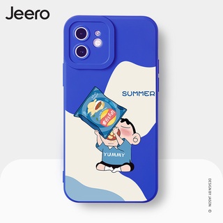 Jeero เคสไอโฟน เคสซิลิโคนนุ่มขอบเหลี่ยมกันกระแทกการ์ตูนอนิเมะตลก เคสโทรศัพท์ Compatible for iPhone 15 14 13 12 11 Pro Max SE 2020 X XR XS 8 7 ip 6S 6 Plus HFE1013