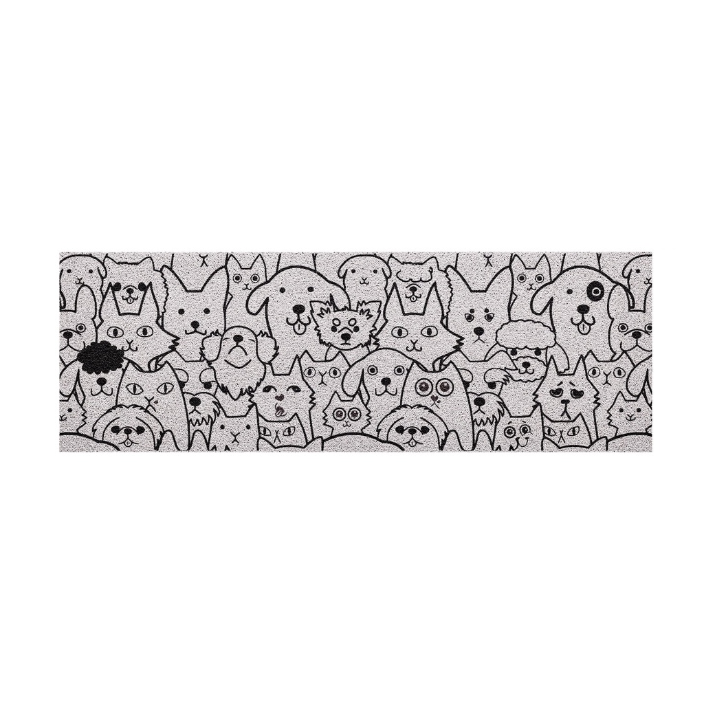 [MT04-00000011] พรมเช็ดเท้า พรมดักฝุ่น ลาย Dogs&Cats ขนาด 40x120 ซม