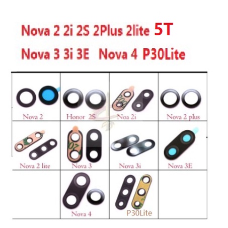 เลนส์กล้อง (Camera Lens) สําหรับ Huawei Nova plus 2i 2 3 3i 3E 4 4E P20 P30 Lite 5T