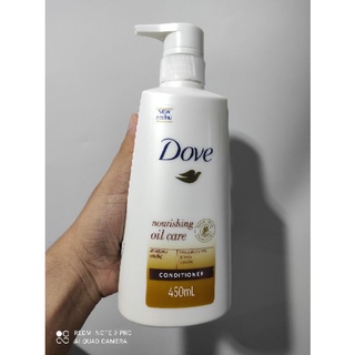 โดฟ นูริชชิ่ง ออยล์ แคร์ ครีมนวด สีทอง สำหรับผมแห้งชี้ฟู 425 มล. Dove Nourishing Oil