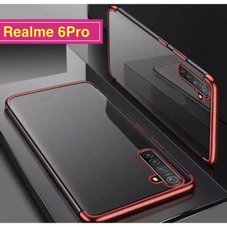 [ส่งจากไทย] Case Realme 6Pro เคสเรียวมี 6โปร เคส Realme 6pro เคสนิ่ม TPU CASE เคสขอบสีหลังใส เคสกันกระแทก เคสซีลีโคน เคส