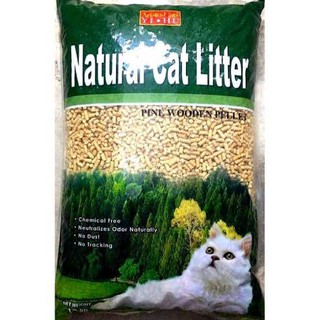 Natural cat Litter ทรายแมวไม้สนอัดเม็ด 10 Kg.