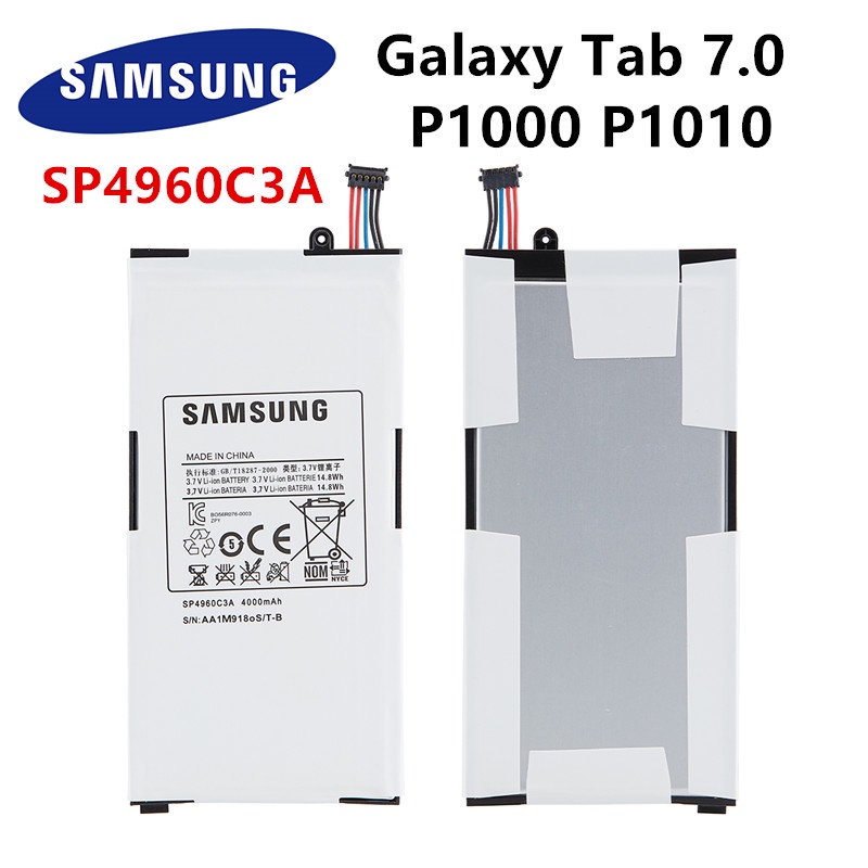 SAMSUNG original SP4960C3A 4000mA Tablet Replacement Battery For Samsung Galaxy Tab 7.0 7" P1000