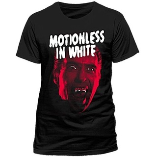 เสื้อยืดผ้าฝ้าย พิมพ์ลายวงดนตรี Motionless In White Dracula S M L XL สําหรับผู้ชาย O65YT666841สามารถปรับแต่งได