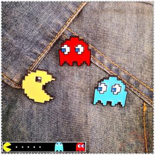 เข็มกลัด pin คอสเพลย์ pac - man 1 ชิ้น