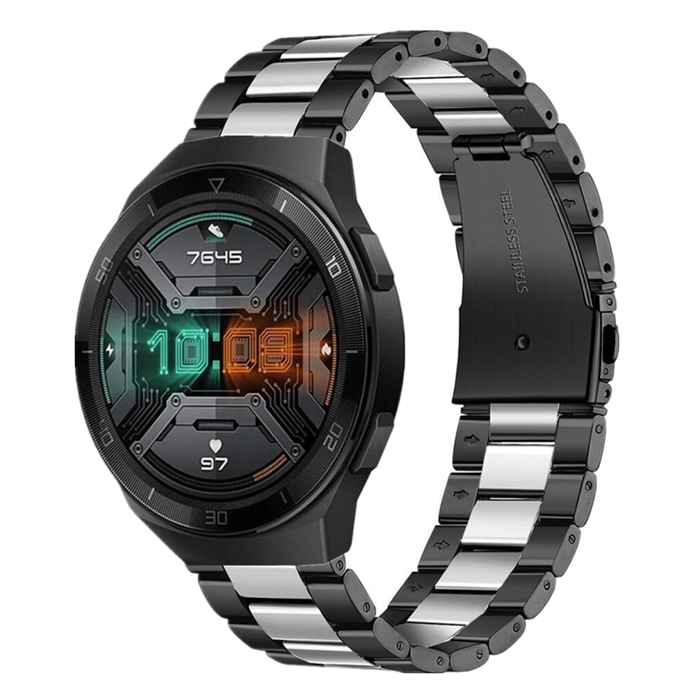 สายนาฬิกาข้อมือสแตนเลส 18 20 22 24 มม. สําหรับ Huawei Watch GT 2E/GT2 2 46 มม./GT Active Gear S2 S3 Galaxy Watch 42 มม. #2