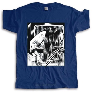 ผ้าฝ้ายคอกลมใหม่ เสื้อยืดลําลอง แขนสั้น พิมพ์ลายอนิเมะ Sadako Yamamura The Ring Horror Cult สไตล์ญี่ปุ่น สําหรับผู้ชาย N